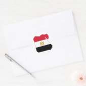 Egypte Vlag kaart EG Ronde Sticker (Envelop)