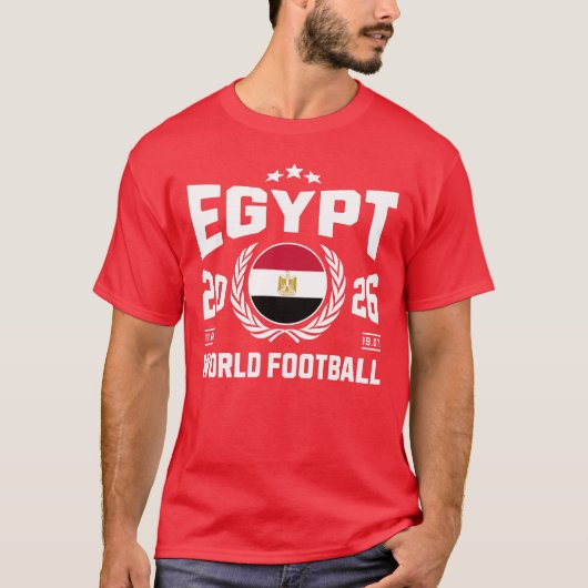 Egypte Voetbal 2026 T-shirt (Voorkant)