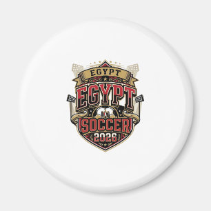 Egypte Voetbal 2026 Voetbal Vet Land Typografie G Magneet