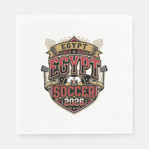 Egypte Voetbal 2026 Voetbal Vet Land Typografie G Servet