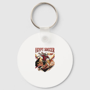 Egypte Voetbal Skelet Aanvaller Naties Premium Spo Sleutelhanger