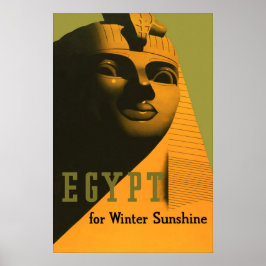 Egypte voor het Poster van de winterzonnige woeste