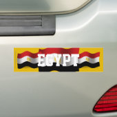 Egypte Wavevlag Bumpersticker (Op auto)