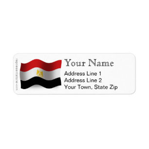 Egypte Wavevlag Etiket
