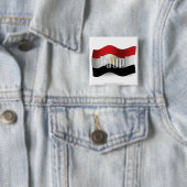 Egypte Wavevlag Vierkante Button 5,1 Cm (In situ)