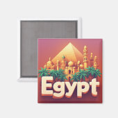 Egypte Wereldreiziger Magneet (Voorkant / Achterkant)