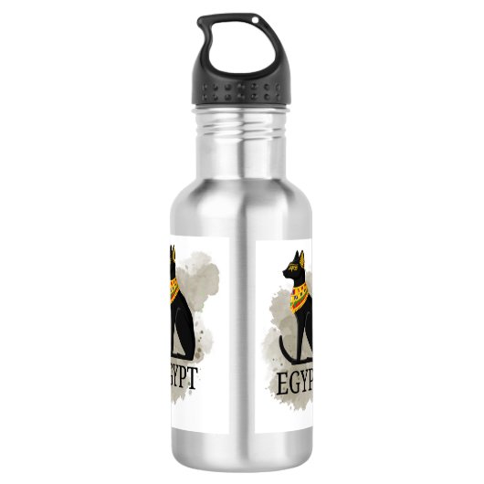 EGYPTE WOESTIJNKAMELPIRAMIDE KAT WATERFLES  (Achterkant)