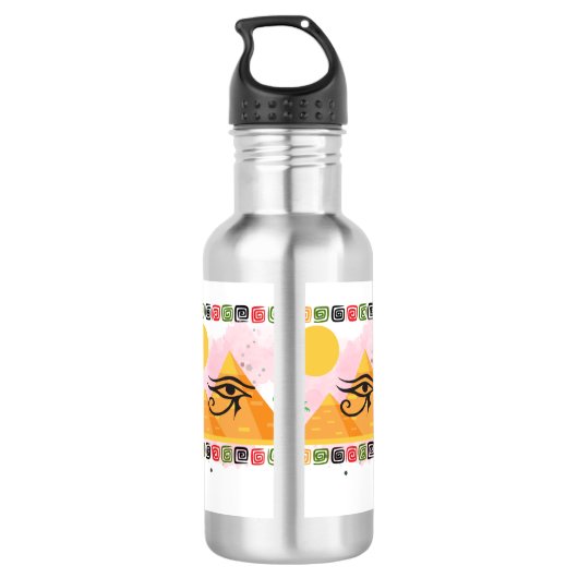 EGYPTE WOESTIJNKAMELPIRAMIDE WATERFLES  (Achterkant)