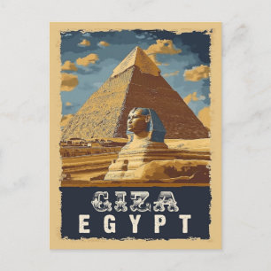  Egyptenaar: Grote Piramide van Gizeh Reizen Briefkaart
