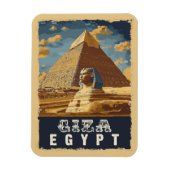  Egyptenaar: Grote Piramide van Gizeh Reizen Magneet (Verticaal)