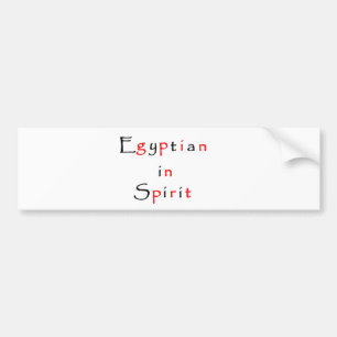 Egyptenaar in Spirit-bumper sticker