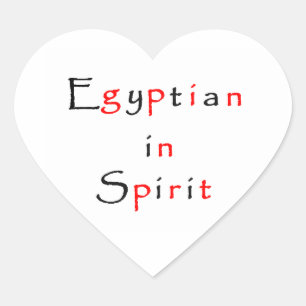 Egyptenaar in Spirit-hartsticker Hart Sticker