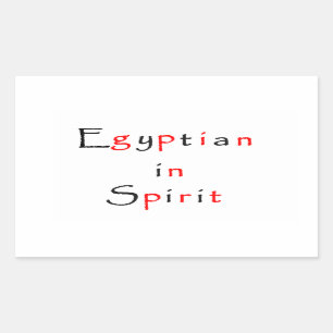 Egyptenaar in Spirit-rechthoeksticker Rechthoekige Sticker