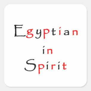 Egyptenaar in Spirit-Square sticker