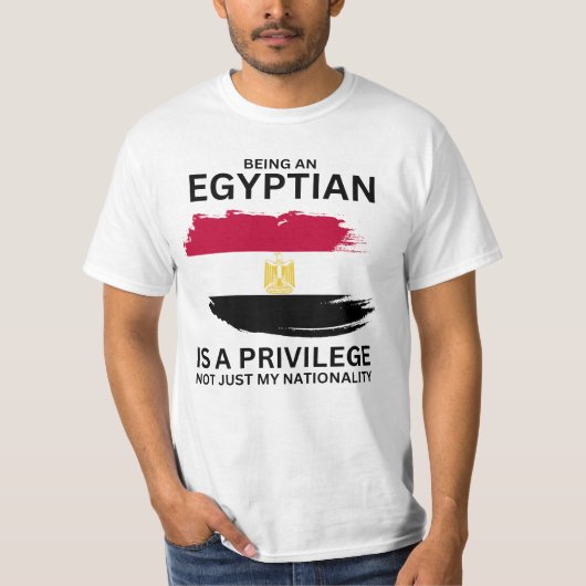Egyptenaar zijn is een voorrecht t-shirt (Voorkant)