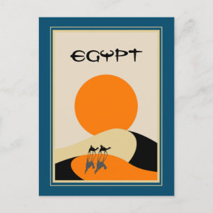     EgypteVintage-reis Briefkaart
