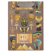 Egyptian Ancient Hieroglyphic Pattern Symbol Klembord (Voorkant)