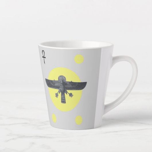 Egyptian art latte mok (Rechts)