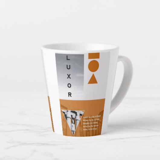 Egyptian art latte mok (Rechterhoek)