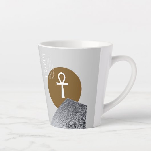 Egyptian art latte mok (Rechts)