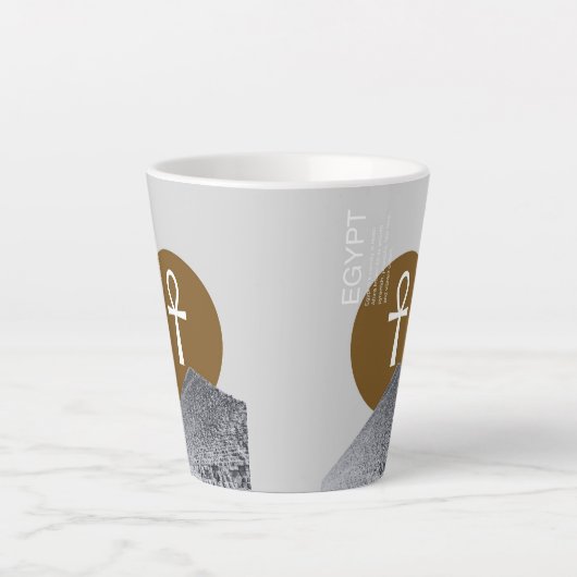 Egyptian art latte mok (Voorkant)