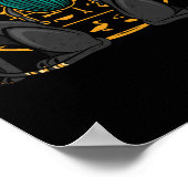 Egyptian Bastet Cat Scarab Egypt History Poster (Hoek)