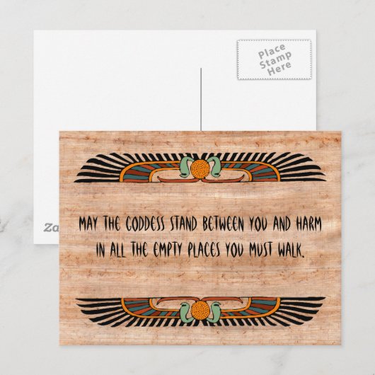 Egyptian Blessing Postcard Briefkaart (Voorkant / Achterkant)