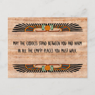 Egyptian Blessing Postcard Briefkaart