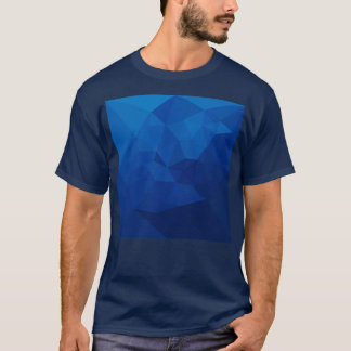 Egyptian Blue Abstract Low Polygon Background T-shirt