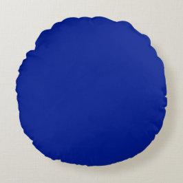 Egyptian blue solid plain rond kussen
