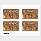 Egyptian books of the dead. rechthoekige sticker (Vel)