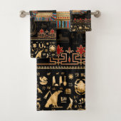 Egyptian Cat - Bastet Bad Handdoek (Insitu)