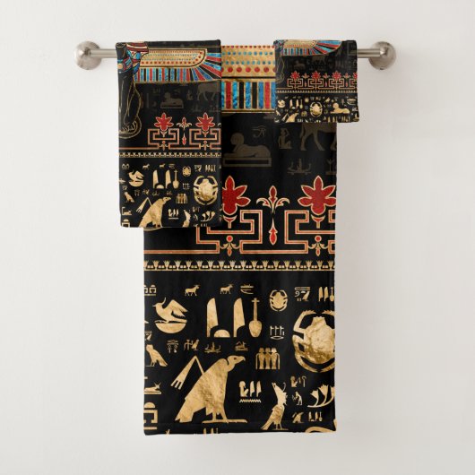 Egyptian Cat - Bastet Bad Handdoek (Insitu)