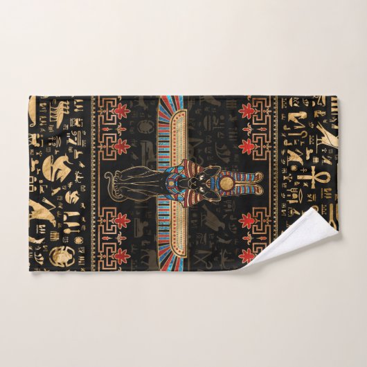 Egyptian Cat - Bastet Bad Handdoek (Handdoek)
