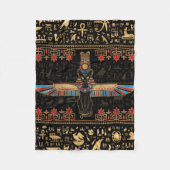 Egyptian Cat - Bastet Fleece Deken (Voorkant)