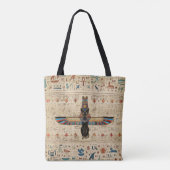 Egyptian Cat - Bastet on papyrus Tote Bag (Achterkant)