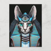 Egyptian cat briefkaart (Voorkant)
