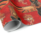 Egyptian Cats and Eye of Horus pattern Cadeaupapier (Rol Hoek)