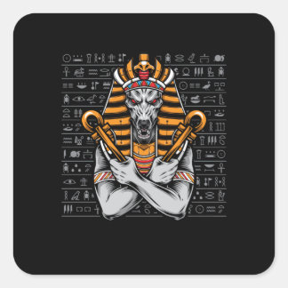 Egyptian Culture Pharaohs Egyptologist Archaeology Vierkante Sticker