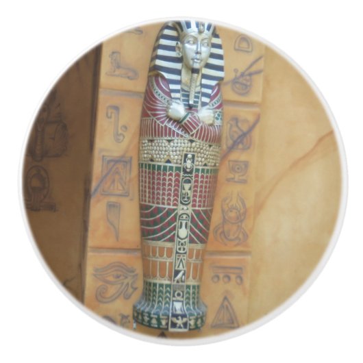 EGYPTIAN DRAWER KNOB KERAMISCHE KNOP (Voorkant)