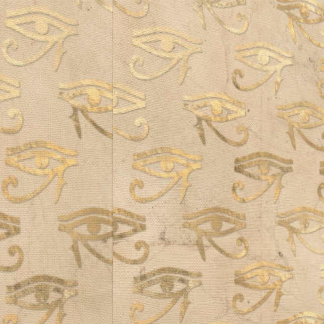 Egyptian Eye Egypte thema Beige en goudbruin Behang (Zoom)