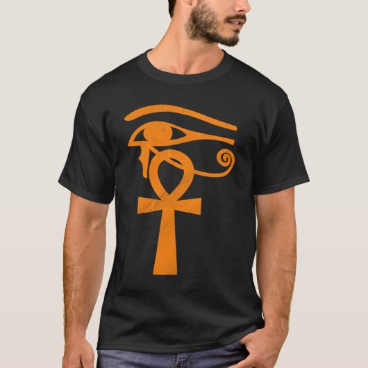 Egyptian Eye Of Horus Ankh Egypt Archaeologist T-shirt (Voorkant)