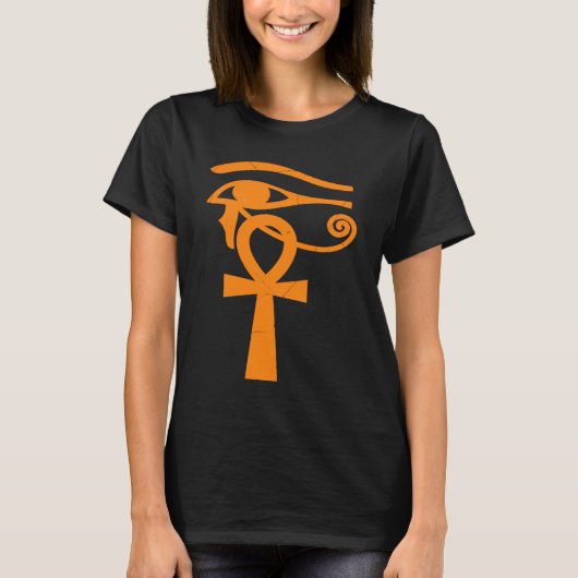 Egyptian Eye Of Horus Ankh Egypt Archaeologist T-shirt (Voorkant)