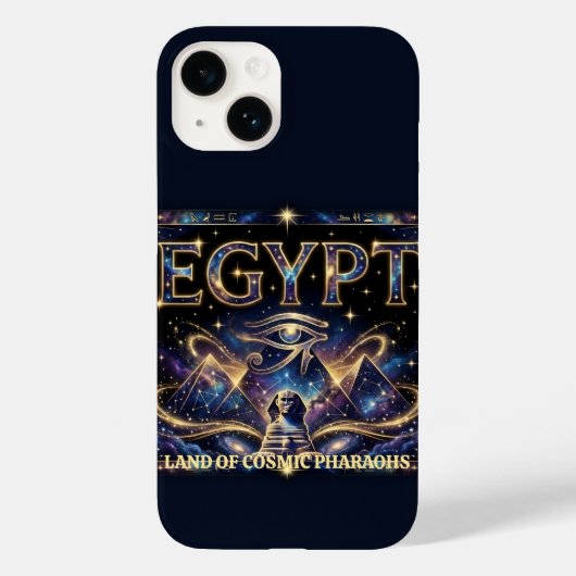 Egyptian Eye of Horus Cosmic Pyramid Art Case-Mate iPhone Case (Achterkant)