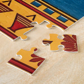 Egyptian Eye of Horus, Eye of Ra Egypt Deity Legpuzzel (Zijkant)