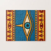 Egyptian Eye of Horus, Eye of Ra Egypt Deity Legpuzzel (Horizontaal)