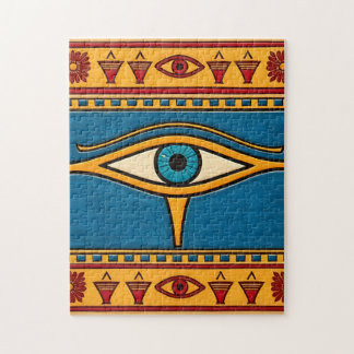 Egyptian Eye of Horus, Eye of Ra Egypt Deity Legpuzzel