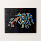 Egyptian Eye of Horus - Gemstones and Gold Legpuzzel (Horizontaal)