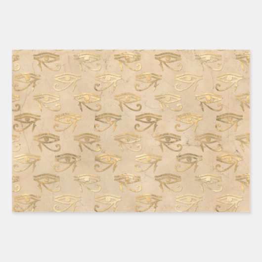 Egyptian Eye of Horus Inpakpapier Vel (Voorkant)