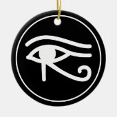Egyptian Eye of Horus Keramisch Ornament (Voorkant)